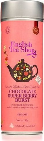 English Tea Sho Herbatka rooibos z czekoladą i owocami (15x2) BIO 30 g 1