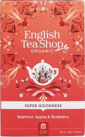 English Tea Sho Herbatka ziołowa z burakiem, jablkiem,owocem dzikiej róży (20x1,5) BIO 30 g 1