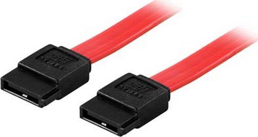 Deltaco SATA - SATA, 0.5m, Czerwony (Deltaco SATA-kabel - 50 cm) 1