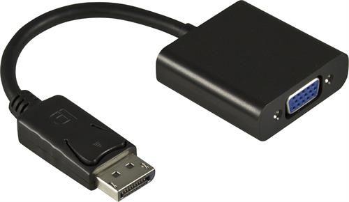 Adapter AV Deltaco DisplayPort - D-Sub (VGA) czarny (Deltaco DP-VGA7 video transformer - Di) 1