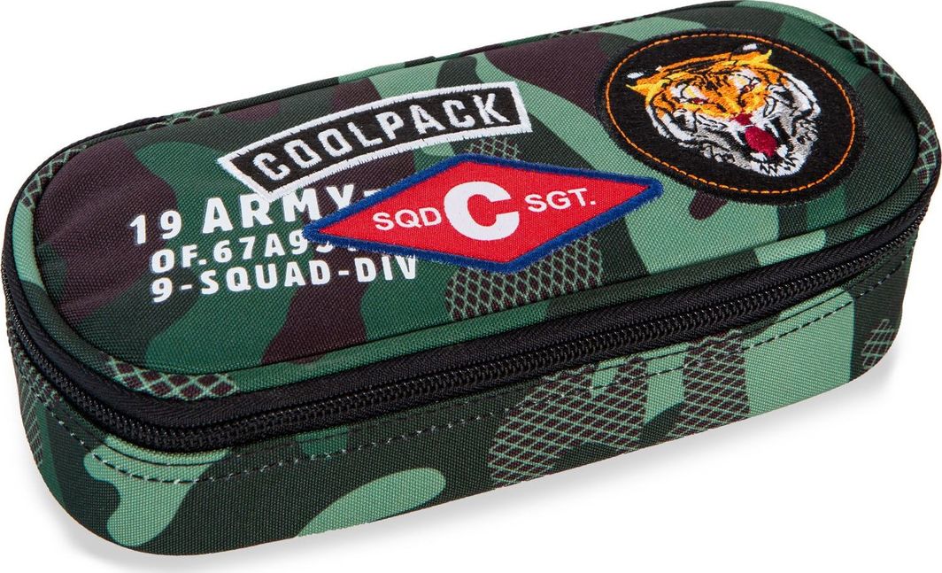 Piórnik Coolpack Coolpack piÓrnik tuba campus camo green badges a62210 1