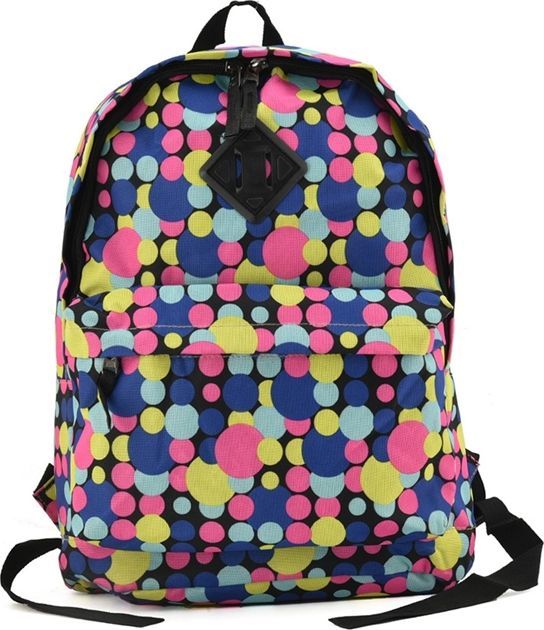 BAGINC Plecak szkolny Colorful Dots niebieski 1