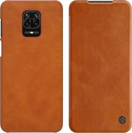 Nillkin Nillkin QIN Xiaomi Redmi Note 9S 9 Pro Brązowe 1