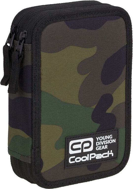 Piórnik Coolpack Forminis dviejų skyrių penalas su priedais CoolPack Jumper 2 Camo Classic 1