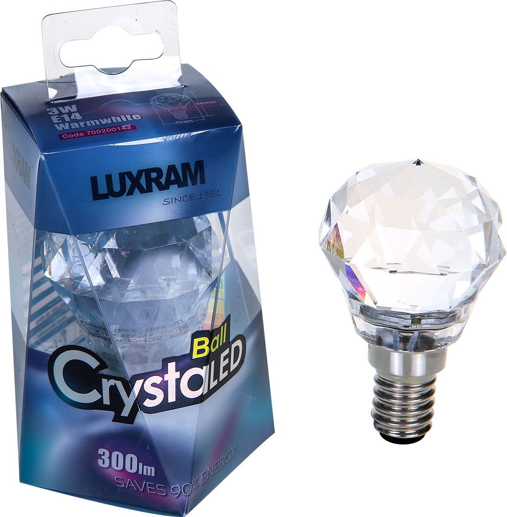 Italux Przezroczysta żarówka E14 3W ciepła Italux LED 700200143 1