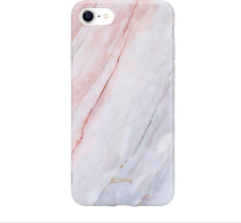 Crong Crong Marble etui ochronne na iPhone SE 2020 / 8 / 7 (różowy) 1