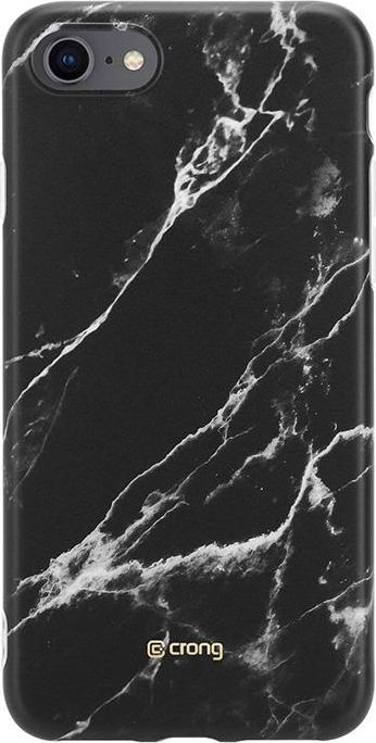 Crong Crong Marble etui ochronne na iPhone SE 2020 / 8 / 7 (czarny) 1