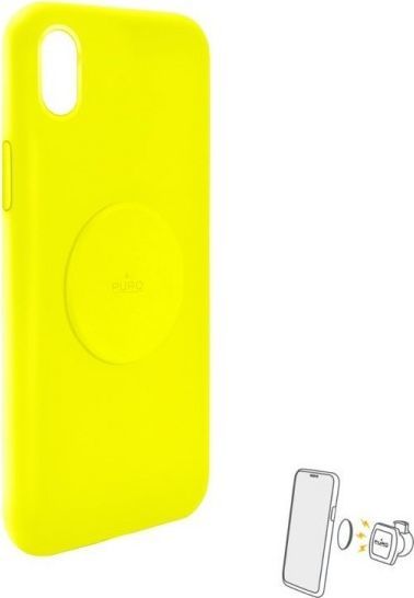 Puro PURO ICON+ Cover - Etui magnetyczne iPhone XR (fluo żółty) 1