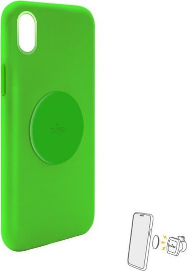 Puro PURO ICON+ Cover - Etui magnetyczne iPhone XR (fluo zielony) 1