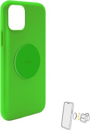Puro PURO ICON+ Cover - Etui magnetyczne iPhone 11 (fluo zielony) 1