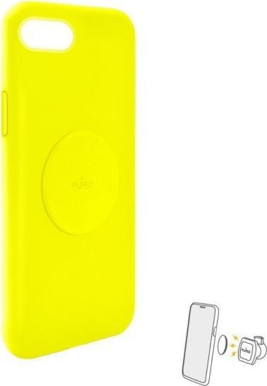 Puro PURO ICON+ Cover - Etui magnetyczne iPhone SE 2020 / 8 / 7 / 6s / 6 (fluo żółty) 1