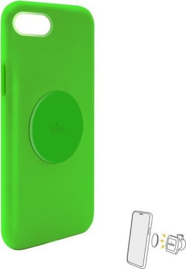 Puro PURO ICON+ Cover - Etui magnetyczne iPhone SE 2020 / 8 / 7 / 6s / 6 (fluo zielony) 1