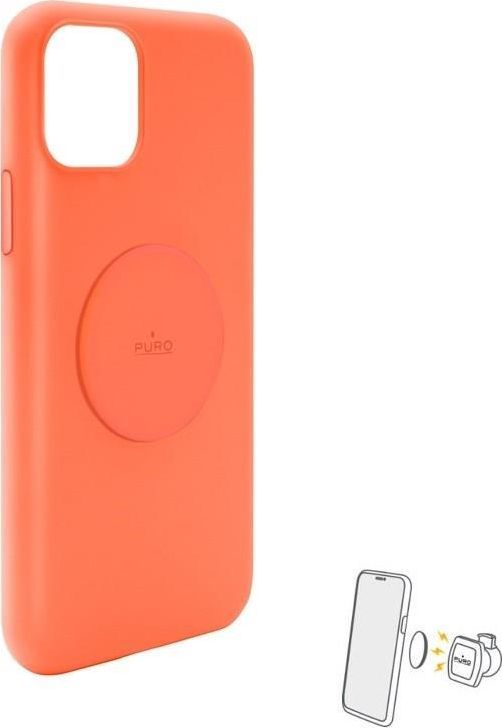 Puro PURO ICON+ Cover etui magnetyczne na iPhone 11 (fluo pomarańczowy) 1