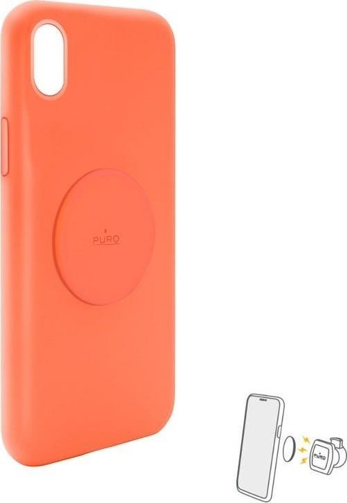 Puro PURO ICON+ Cover etui magnetyczne na iPhone XR (fluo pomarańczowy) 1