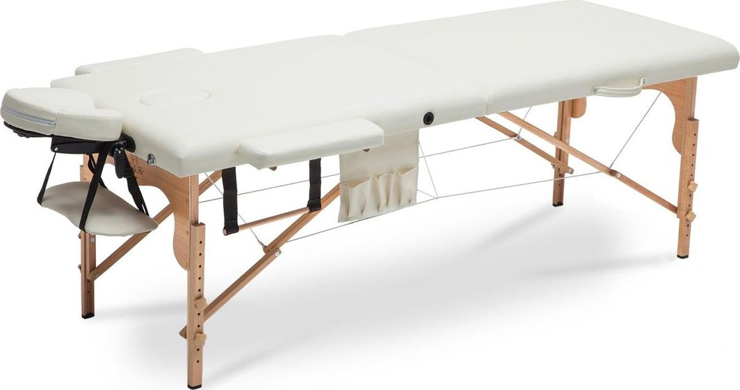 Bodyfit Stół, łóżko do masażu 2-segmentowe drewniane XXL (578) 1