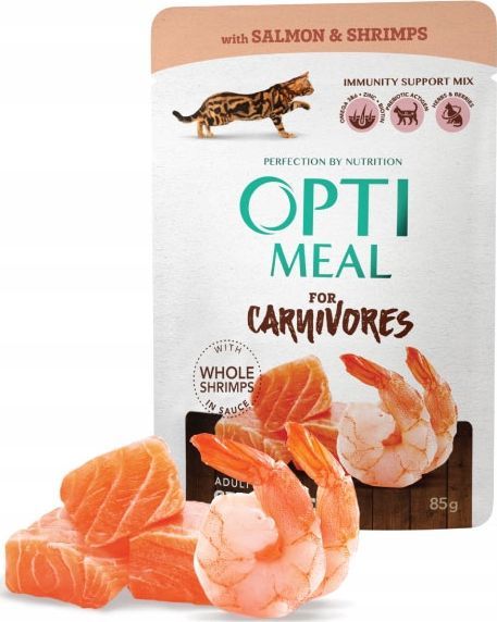 Optimeal OPTIMEAL bezzbożowa - łosoś i krewetki 12x85 g 1