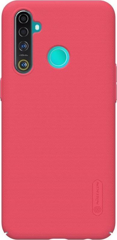 Nillkin Nillkin Super Frosted Shield - Etui Realme 5 Pro / Realme Q (Bright Red) uniwersalny 1
