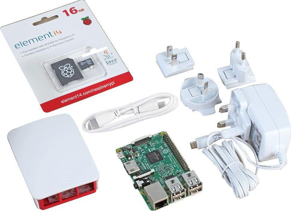 Raspberry Pi 3 Model B 1gb Ram Official Starter Kit Rpi3 Modb Hdmiosk Wht 9224