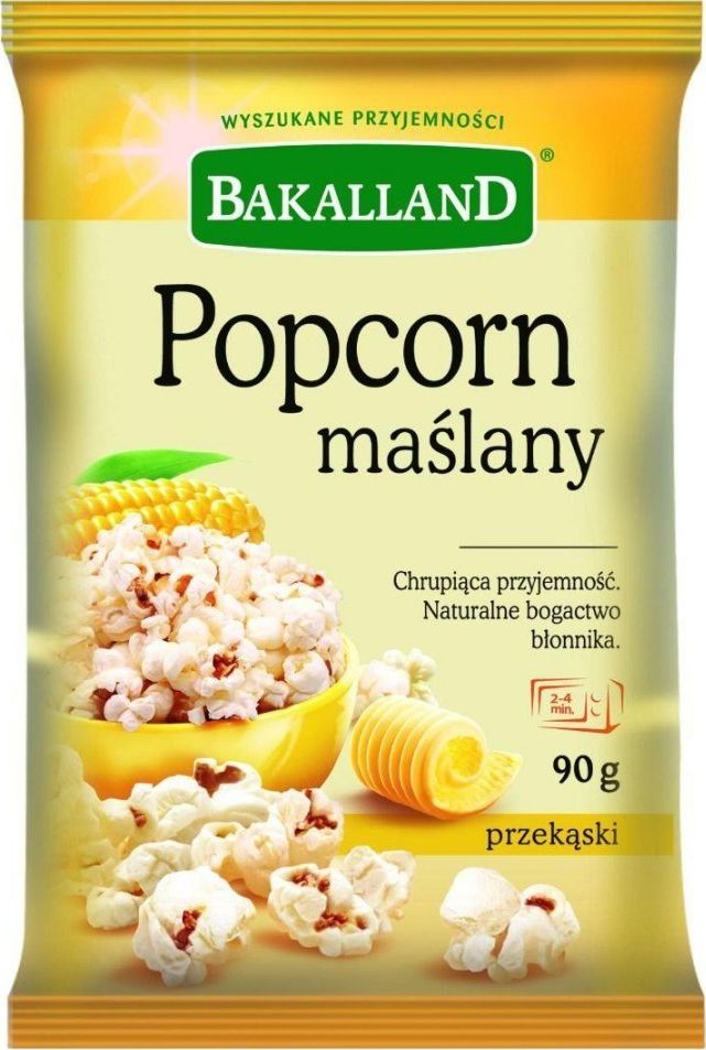 bakalland Popcorn maślany Bakalland 90g 1