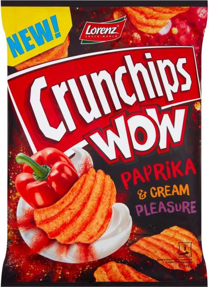 Lorenz Bahlsen Crunchips Wow Papryka 110g 1