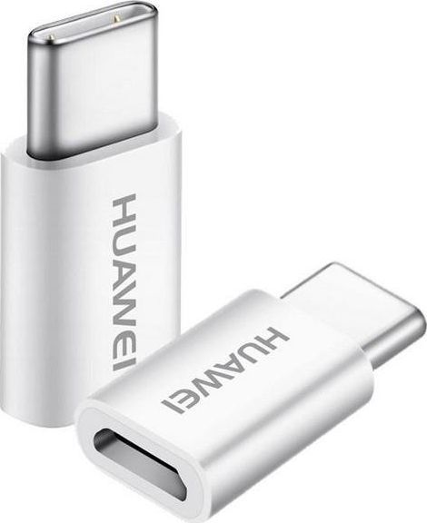 Adapter USB Huawei AP52 USB-C - microUSB Biały  (Hua000142) 1