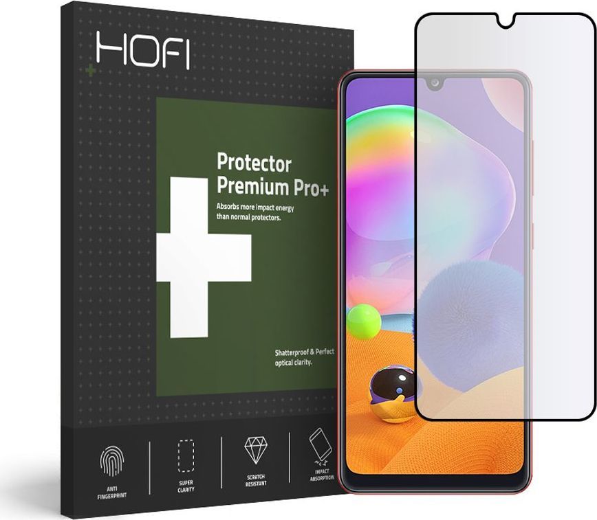Hofi Glass SZKŁO HYBRYDOWE ULTRAFLEX GLASS GALAXY A31 BLACK 1