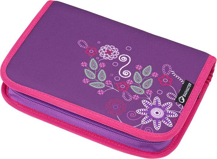 Piórnik BAGMASTER Piórnik szkolny fioletowy + różowy Bagmaster Case Mercury 9 A 1