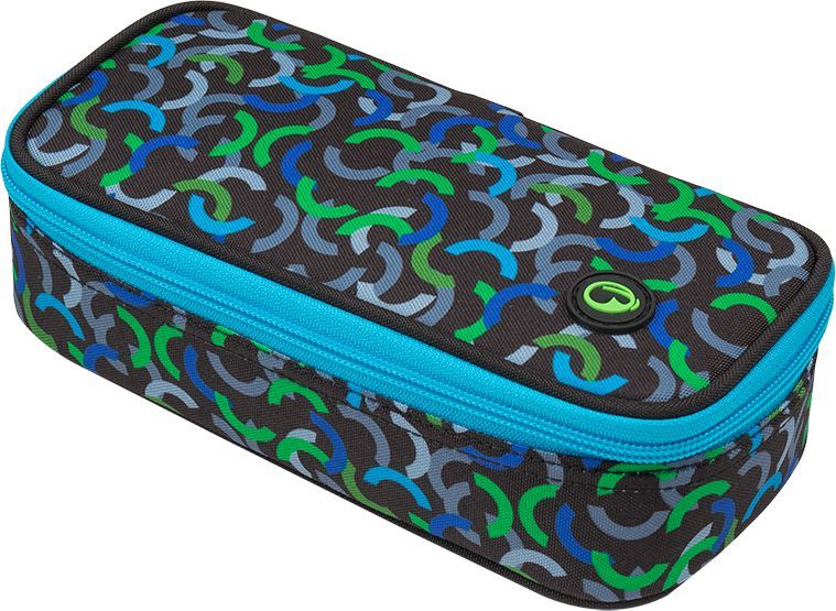 Piórnik BAGMASTER Piórnik Młodzieżowy jednokomorowy czarny + niebieski + zielony Bagmaster Case THEORY 9 E GREEN/BLUE/BLACK 1