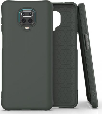 Hurtel Soft Color Case Etui Xiaomi Redmi Note 9 Pro 9S ciemno zielone 1