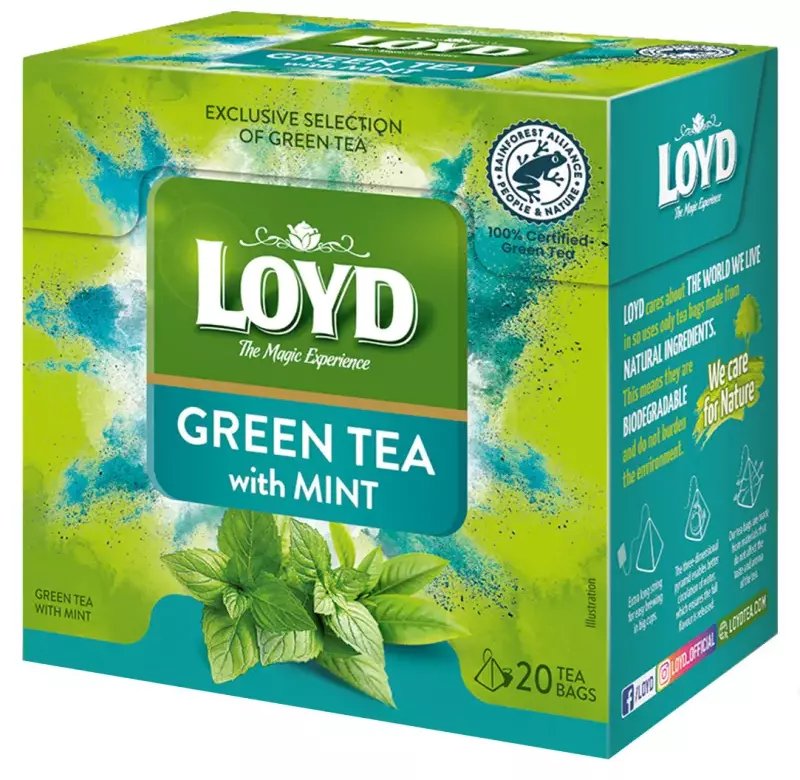 Loyd Herbata zielona z miętą 20 torebek 1