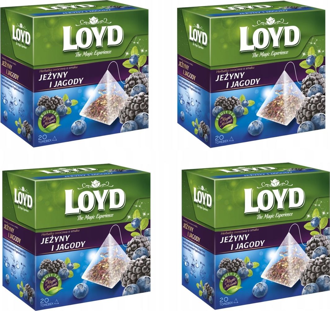 LOYD LOYD Herbata Jagoda i Jeżyna 80 torebek piramidki 1