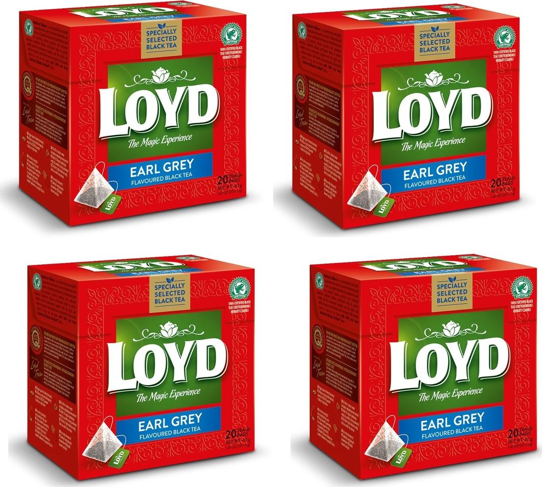 LOYD LOYD Herbata Earl Grey 80 torebek piramidki 1