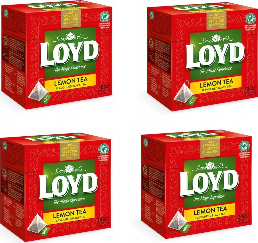LOYD LOYD Herbata Lemon Black Tea 80 torebek piramidki 1