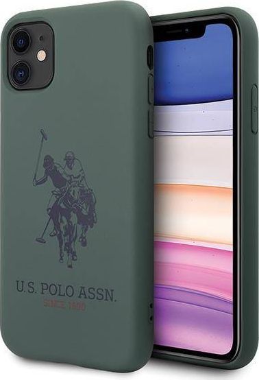 U.S. Polo Assn US Polo USHCN61SLHRGN iPhone 11 zielony/green Silicone Collection 1