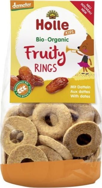 Holle Bio Owocowe krążki orkiszowo - owsiane z daktylem 125g 3+ Holle 1