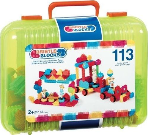 Bristle Blocks Klocki Jeżyki w Walizce Safari Delux 113 elementów 1