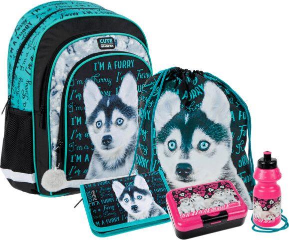 Starpak Zestaw szkolny Cuties Husky czarny 1