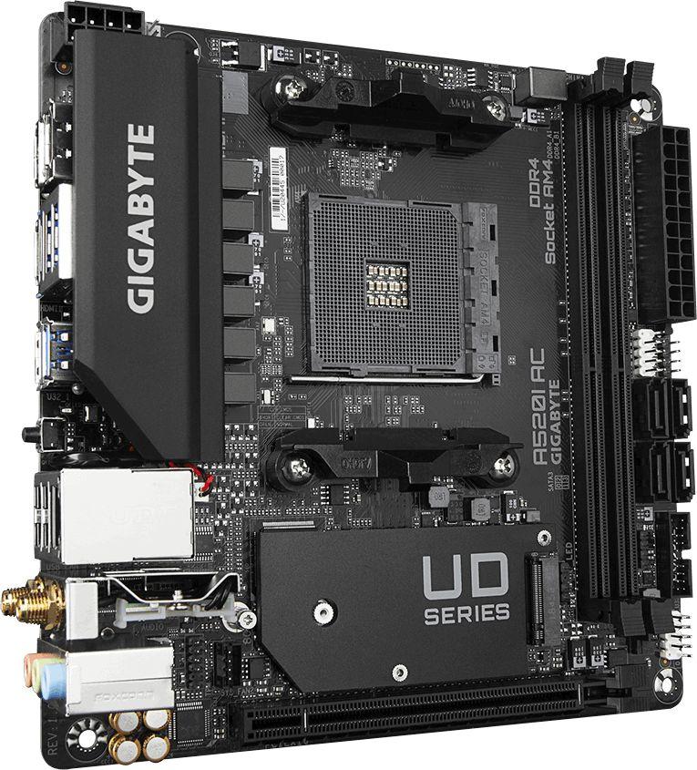 GIGABYTE A520I AC マザーボード mini ITX GIGABYTE A520I AC AMD 500シリーズ Socket AM4対応 AMD A520