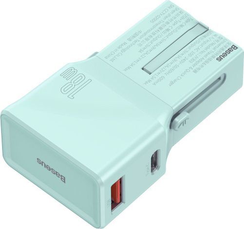 Ładowarka Baseus 1x USB-A 1x USB-C 3 A (BSU1628BLU) 1