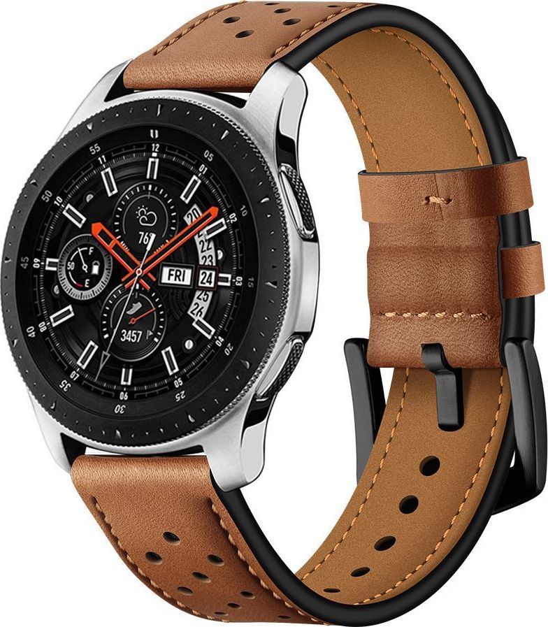 Tech-Protect TECH-PROTECT LEATHER SAMSUNG GALAXY WATCH 3 41MM BROWN 1