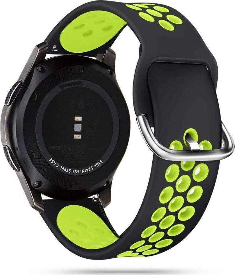Tech-Protect TECH-PROTECT SOFTBAND SAMSUNG GALAXY WATCH 3 45MM BLACK/LIME 1
