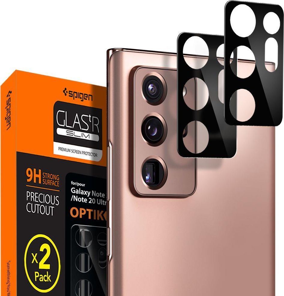 Spigen SZKŁO HARTOWANE SPIGEN OPTIK.TR CAMERA LENS GALAXY NOTE 20 ULTRA BLACK 1