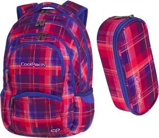 Coolpack Plecak szkolny College Mellow pink + piórnik 1