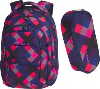 Coolpack Plecak szkolny College Clectric pink + piórnik 1