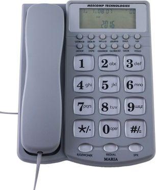 Telefon stacjonarny Mescomp Maria MT 512 Szary  1