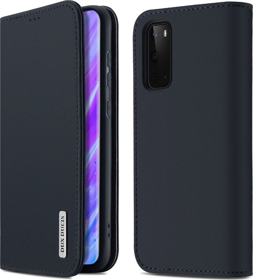 Dux Ducis DUX DUCIS Wish skórzane etui pokrowiec ze skóry naturalnej Samsung Galaxy S20 niebieski uniwersalny 1