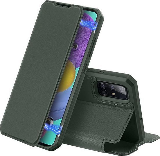 Dux Ducis DUX DUCIS Skin X kabura etui pokrowiec z klapką Samsung Galaxy A51 zielony uniwersalny 1
