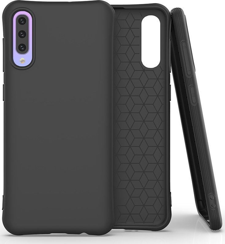 Hurtel Soft Color Case elastyczne żelowe etui do Samsung Galaxy A50 czarny uniwersalny 1
