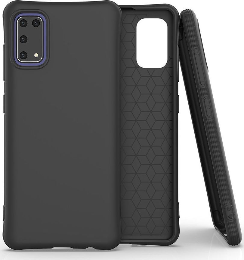Hurtel Soft Color Case elastyczne żelowe etui do Samsung Galaxy A41 czarny uniwersalny 1
