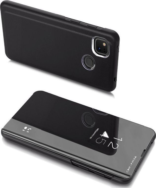 Hurtel Clear View Case futerał etui z klapką Google Pixel 4A czarny uniwersalny 1